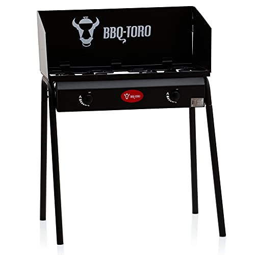 BBQ-Toro Gas Grilltisch mit Windschutz