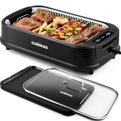 CUSIMAX Elektrogrill Tischgrill 1500W