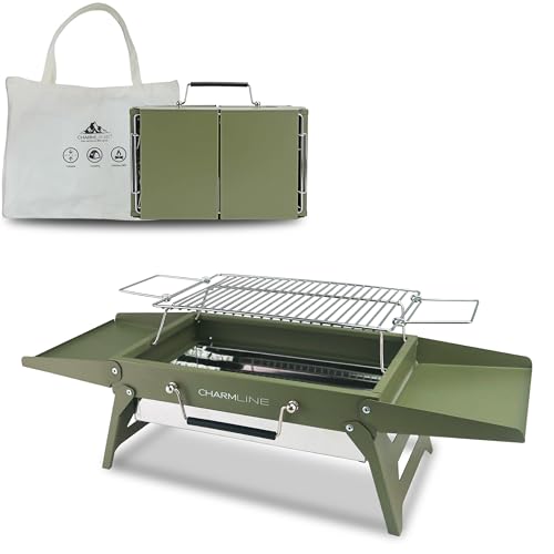 Charmline Tragbarer Klappgrill 35 x 23 cm