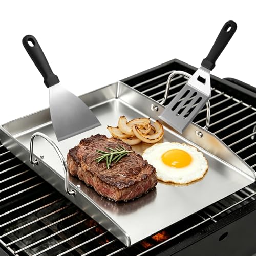 GIRXZYBX Grillplatte Plancha 40x30cm