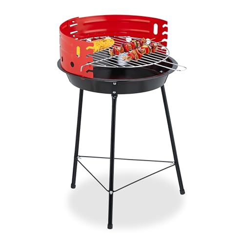 Relaxdays Picknickgrill Dreibein 37 cm
