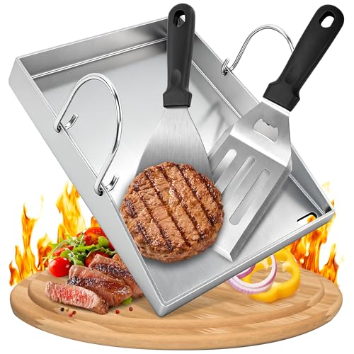 Digank Edelstahl Plancha-Grillplatte 40x30cm