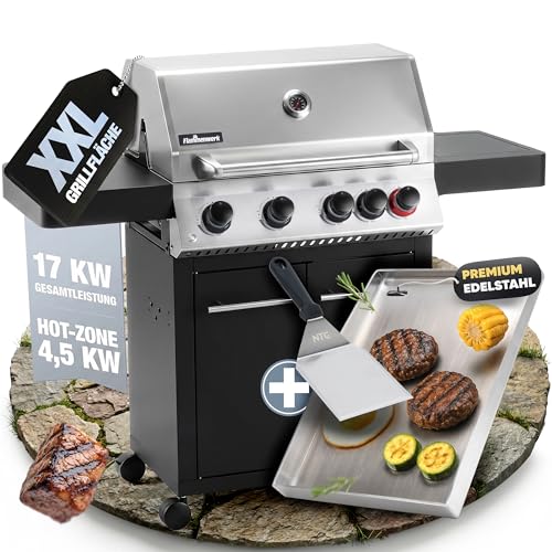 Flammenwerk Profi Gasgrill 4+1 Brenner