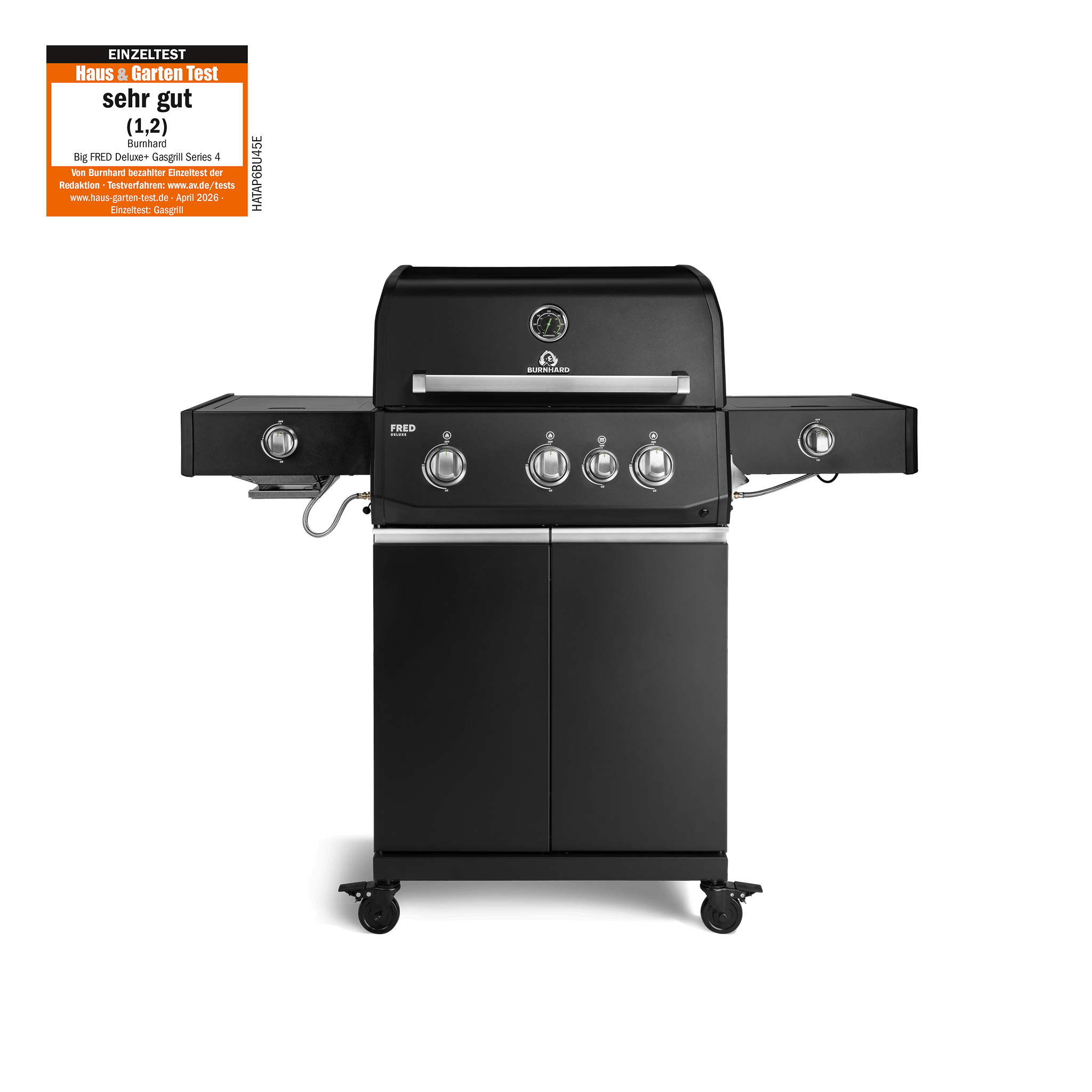 BURNHARD FRED Deluxe+ Gasgrill 3-Brenner